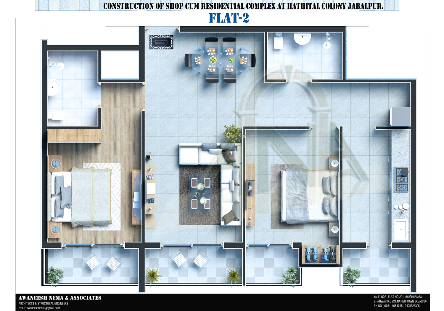 Shop Cum Residential Complex Flat-2