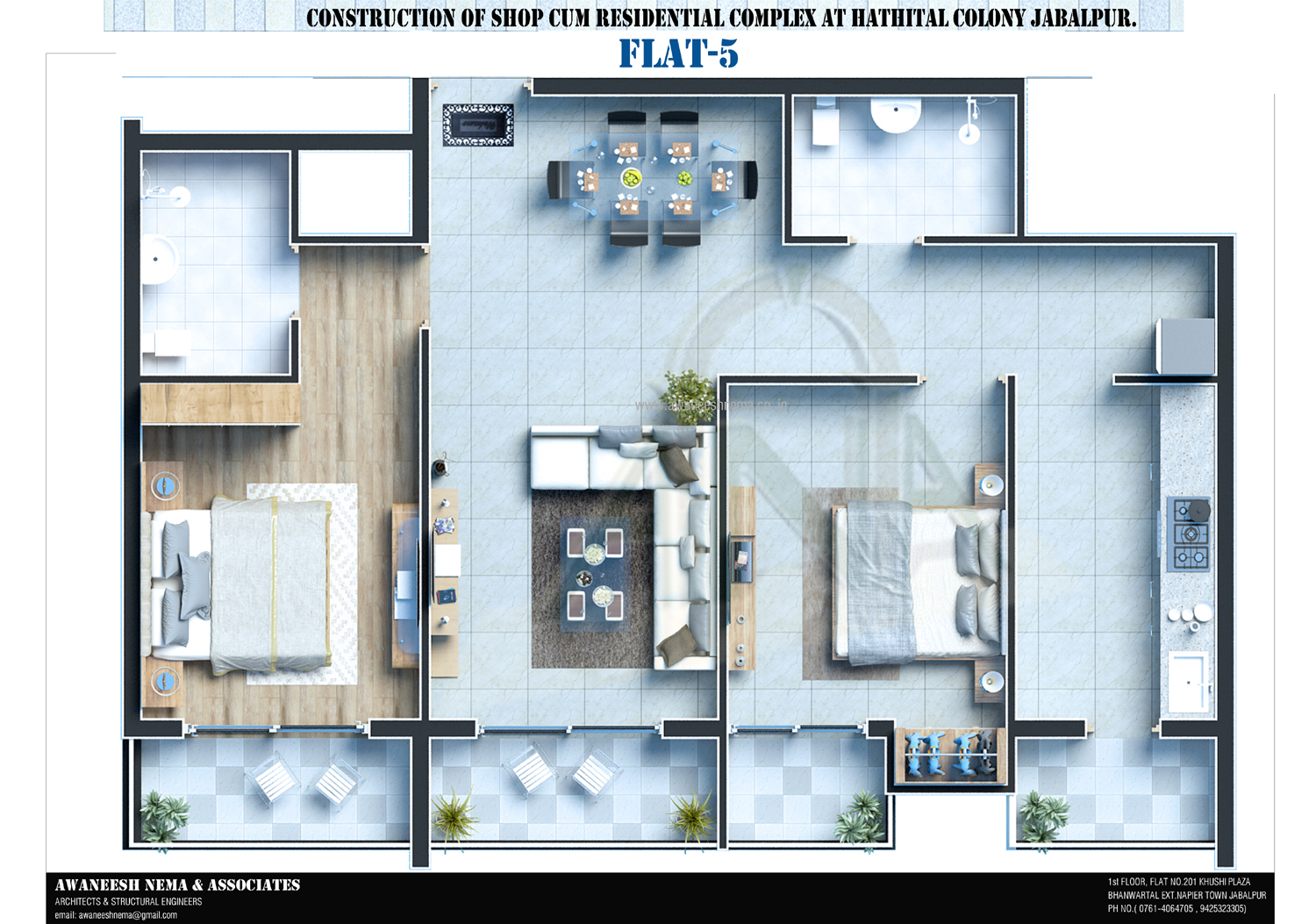 Shop Cum Residential Complex Flat-5