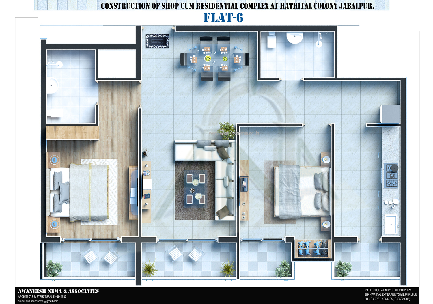 Shop Cum Residential Complex Flat-6